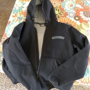 Harley Davidson fleece thick jacket size Lg mens